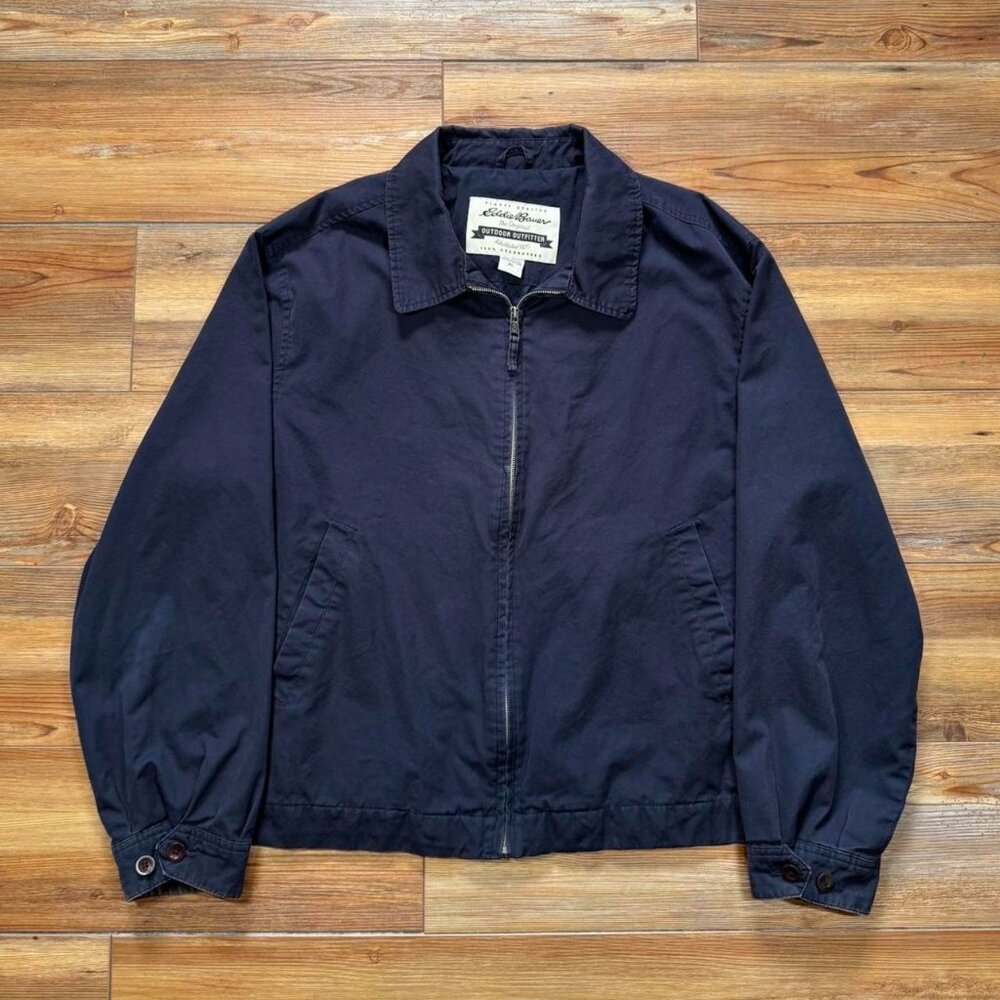 Eddie Bauer Men's Navy and Blue Jacket